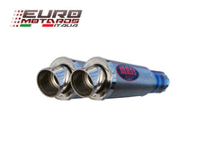 Load image into Gallery viewer, MassMoto Exhaust Dual Silencers M1 MotoGP Style Titanium New Cagiva Raptor 650
