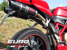 Load image into Gallery viewer, MassMoto Exhaust Dual Slip-On Silencers Oval Full Carbon Ducati 848 1098 1198