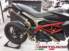 Load image into Gallery viewer, Ducati Hypermotard 821 Silmotor Exhaust Slipon Silencer Carbon High Mount Kit