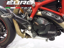 Load image into Gallery viewer, Ducati Hypermotard 821 Silmotor Exhaust Slipon Silencer Carbon High Mount Kit