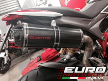 Load image into Gallery viewer, Ducati Hypermotard 821 Silmotor Exhaust Slipon Silencer Carbon High Mount Kit