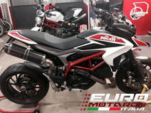 Load image into Gallery viewer, Ducati Hypermotard 821 Silmotor Exhaust Slipon Silencer Carbon High Mount Kit