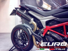 Load image into Gallery viewer, Ducati Hypermotard 821 Silmotor Exhaust Slipon Silencer Carbon High Mount Kit