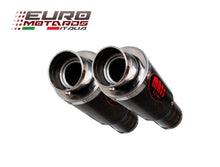 Load image into Gallery viewer, MassMoto Exhaust Dual Silencers M1 MotoGP Style Carbon New Cagiva Raptor 1000
