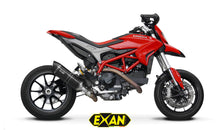 Load image into Gallery viewer, Ducati Hypermotard 821 Exan Exhaust Silencer OVAL X-BLACK Titanium/Carbon New