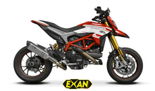 Load image into Gallery viewer, Ducati Hypermotard 939 17-18 Exan Exhaust Silencer OVAL X-BLACK Titanium/Carbon