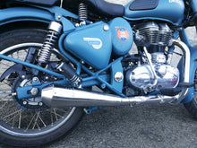 Load image into Gallery viewer, MassMoto Exhaust Silencer Tromb Inox Retro New Royal Enfield Classic 500