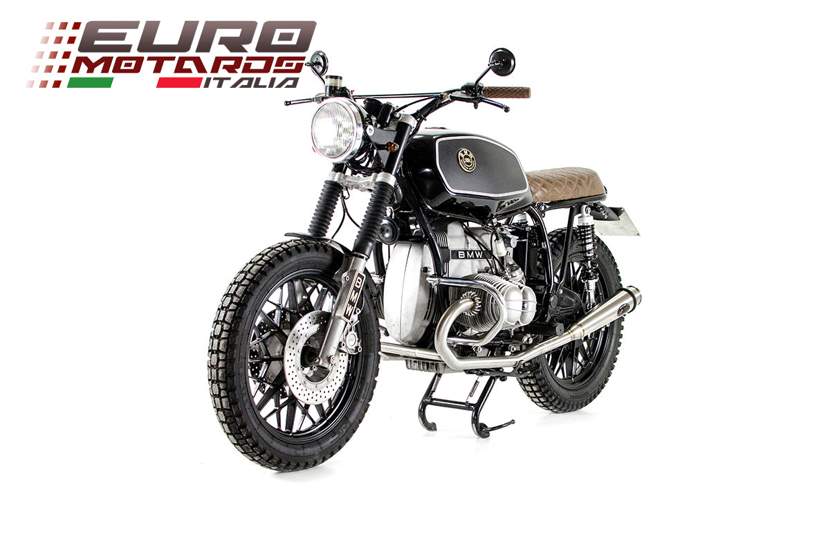 BMW R80 R100 Zard Exhaust Full System 2in2 Dual Racing Silencers Muffl ...