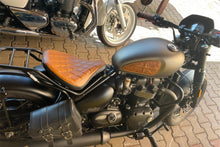 Load image into Gallery viewer, Luimoto vintage brown diamond seat cover for Triumph Bobber 2017-2020 — Euro Motards — view 2