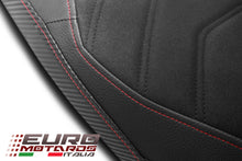 Load image into Gallery viewer, Luimoto cafe line suede tec-grip seat cover for Triumph Trident 660 2021-2022 — Euro Motards — view 2