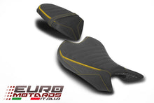 Load image into Gallery viewer, Triumph Street Triple 765 2023-2024 Luimoto R-Cafe Tec-Grip Suede Seat Cover Set