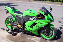 Load image into Gallery viewer, Luimoto sport seat covers set green for Kawasaki Ninja ZX6R 2007-2008 — Euro Motards