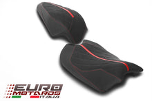 Load image into Gallery viewer, Luimoto GP diamond tec-grip suede seat covers set for Ducati Panigale V4 2022-2024 — Euro Motards