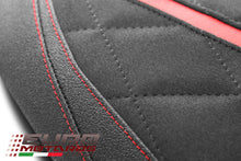 Load image into Gallery viewer, Luimoto GP diamond tec-grip suede seat covers set for Ducati Panigale V4 2022-2024 — Euro Motards — view 5