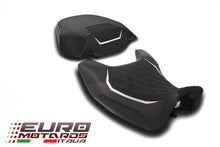 Load image into Gallery viewer, Luimoto diamond suede seat covers set 2 colors for Ducati Diavel V4 2023-2024 — Euro Motards