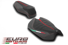 Load image into Gallery viewer, Luimoto GP italia suede tec-grip seat covers set for Ducati Panigale V4 2025-2026 — Euro Motards