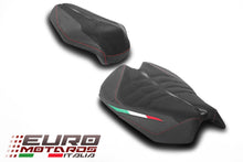 Load image into Gallery viewer, Luimoto GP italia suede tec-grip seat covers set for Ducati Panigale V4 2025-2026 — Euro Motards — view 3