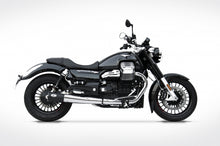 Load image into Gallery viewer, Zard dual steel mirror-polished silencer for Moto Guzzi California 2013-2015 — Euro Motards