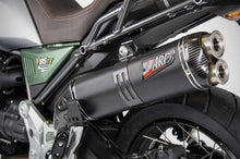Load image into Gallery viewer, Zard steel black slip-on silencer for Moto Guzzi V85 TT 2019-2021 — Euro Motards