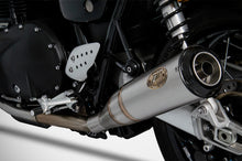 Load image into Gallery viewer, Zard slip-on conical silencers with end-cap for Triumph Thruxton R RS 2021-2022 — Euro Motards — view 5