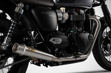 Load image into Gallery viewer, Zard Euro 5 slip-on silencers for Triumph Bonneville T120 2021-2022 — Euro Motards — view 2