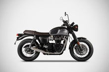 Load image into Gallery viewer, Zard Euro 5 slip-on silencers for Triumph Bonneville T120 2021-2022 — Euro Motards — view 3