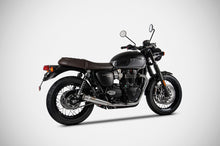 Load image into Gallery viewer, Zard Euro 5 slip-on silencers for Triumph Bonneville T120 2021-2022 — Euro Motards — view 4