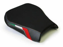 Load image into Gallery viewer, Luimoto team italia suede rider seat cover 4 colors for Aprilia Tuono 1000 2006-2010 — Euro Motards — view 4