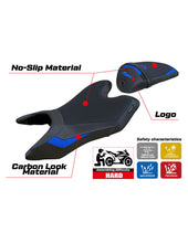 Load image into Gallery viewer, TPZ Italia Aswhy anti-slip seat cover for Yamaha R125 2019-2023 — Euro Motards — view 2