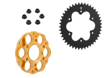 Load image into Gallery viewer, CNC Racing Sprocket-Carrier-Nuts Gold 38/39/43T Ducati 1098 1198 1199 Diavel