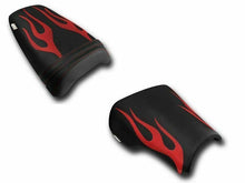 Load image into Gallery viewer, Luimoto flame seat covers front and back 8 color options for Honda CBR954RR 2002-2003 — Euro Motards — view 3
