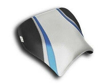 Load image into Gallery viewer, Luimoto team edition rider seat cover 8 color options for Suzuki GSXR 1000 2001-2002 — Euro Motards — view 2
