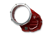 Load image into Gallery viewer, Tapa de embrague transparente CNC Racing bicolor para Ducati Monster 696...