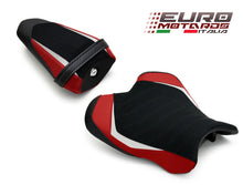 Load image into Gallery viewer, Luimoto team edition suede seat covers set front and rear for Yamaha R1 2015-2023 — Euro Motards — view 3