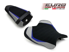 Load image into Gallery viewer, Luimoto team edition suede seat covers set front and rear for Yamaha R1 2015-2023 — Euro Motards — view 4