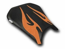 Load image into Gallery viewer, Luimoto tribal flame rider seat cover 8 color options for Honda CBR600RR 2005-2006 — Euro Motards