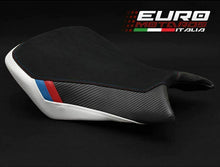 Load image into Gallery viewer, Luimoto motorsports edition suede rider seat cover for BMW S1000RR 2015-2018 — Euro Motards