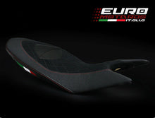 Load image into Gallery viewer, Luimoto diamond suede seat cover 3 colors for Ducati Hypermotard 821 939 2013-2018 — Euro Motards — view 3
