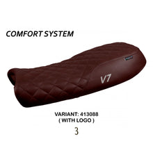 Load image into Gallery viewer, TPZ Italia Vintage comfort seat cover for Moto Guzzi V7 Classic 2011-2020 — Euro Motards — view 3
