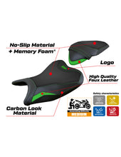 Load image into Gallery viewer, TPZ Italia Rainha comfort foam seat cover for Kawasaki Ninja 250 2018-2019 — Euro Motards — view 2