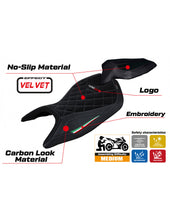Load image into Gallery viewer, TPZ Italia Kenya velvet anti-slip seat cover for Aprilia Tuono 660 2021-2024 — Euro Motards — view 2