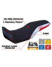 Load image into Gallery viewer, TPZ Italia Malmo comfort ultragrip seat cover for Honda Transalp XL750 2023 — Euro Motards — view 2
