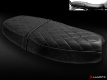 Load image into Gallery viewer, Luimoto vintage curve top black seat cover for Triumph Bonneville 2000-2015 — Euro Motards — view 2