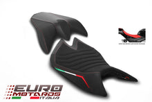 Load image into Gallery viewer, Luimoto italia suede tec-grip seat covers for Aprilia Tuono V4 Factory 2021-2023 — Euro Motards