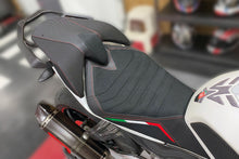 Load image into Gallery viewer, Luimoto italia suede tec-grip seat covers for Aprilia Tuono V4 Factory 2021-2023 — Euro Motards — view 2