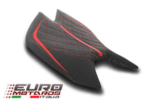 Load image into Gallery viewer, Luimoto GP diamond suede tec-grip seat cover for Aprilia RSV4 Tuono 1100 2021-2025 — Euro Motards