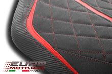 Load image into Gallery viewer, Luimoto GP diamond suede tec-grip seat cover for Aprilia RSV4 Tuono 1100 2021-2025 — Euro Motards — view 2