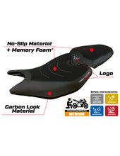 Load image into Gallery viewer, TPZ Italia Reims comfort foam seat cover for Triumph Daytona 660 2024 — Euro Motards — view 3
