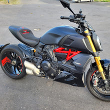 Load image into Gallery viewer, TPZ Italia velvet comfort foam seat cover for Ducati Diavel 1260S 2019-2023 — Euro Motards — view 2