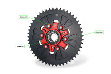 Load image into Gallery viewer, Ducati DesertX 937 2022-2023 CNC Racing Rear Sprocket+Flange+Nuts T49 P525 Red